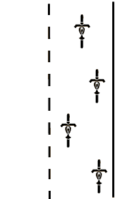 Versetztes Fahren